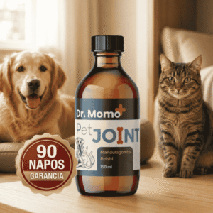 Dr. Momo PetJoint bio gyógygomba kivonat kutyák és macskák ízületi egészségének természetes támogatására
